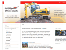 Tablet Screenshot of erdarbeiten-meurer.de